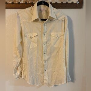 Wrangler Beige Permanent Press Shirt